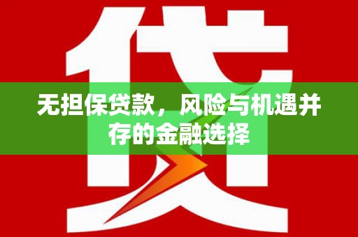 三穗无担保贷款，风险与机遇并存的金融选择