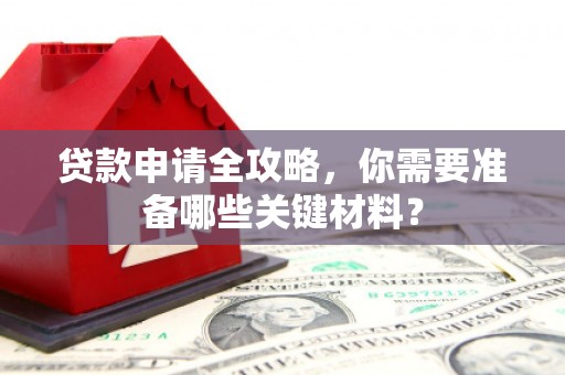 三穗贷款申请全攻略，你需要准备哪些关键材料？