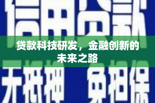 三穗贷款科技研发，金融创新的未来之路