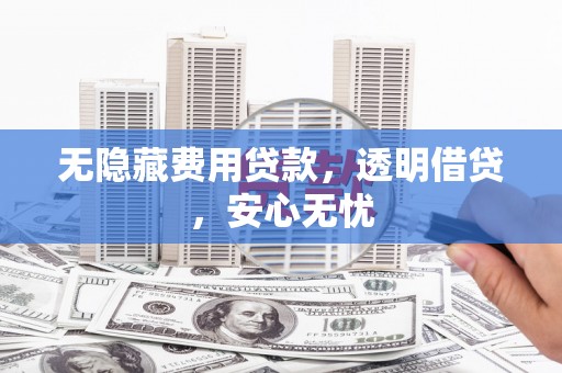 三穗无隐藏费用贷款，透明借贷，安心无忧