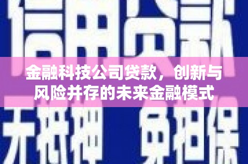 三穗金融科技公司贷款，创新与风险并存的未来金融模式
