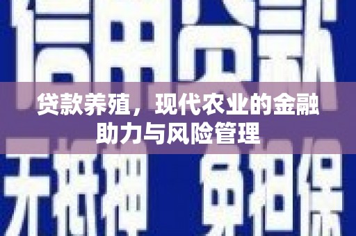 三穗贷款养殖，现代农业的金融助力与风险管理