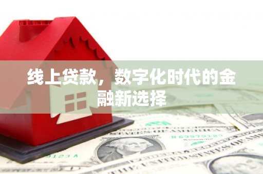 三穗线上贷款，数字化时代的金融新选择