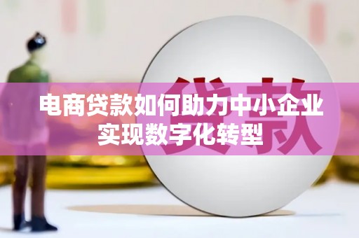 三穗电商贷款如何助力中小企业实现数字化转型