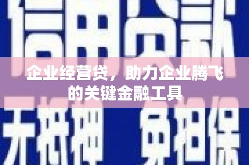 三穗企业经营贷，助力企业腾飞的关键金融工具