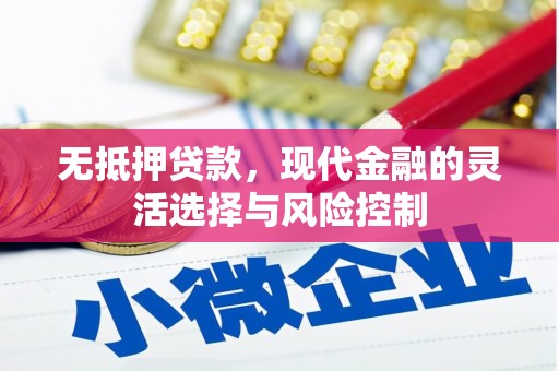 三穗无抵押贷款，现代金融的灵活选择与风险控制
