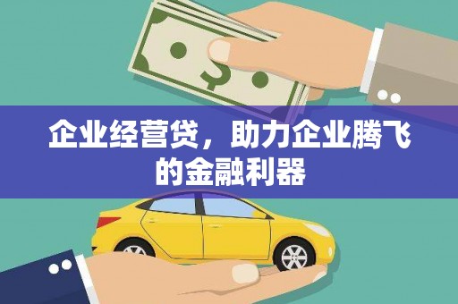 三穗企业经营贷，助力企业腾飞的金融利器
