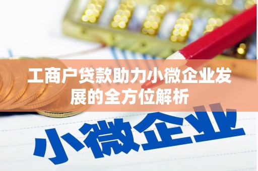 三穗工商户贷款助力小微企业发展的全方位解析