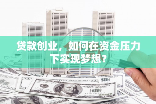 三穗贷款创业，如何在资金压力下实现梦想？