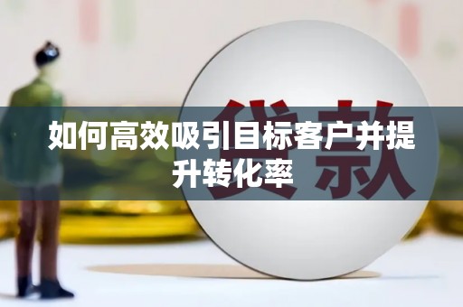三穗如何高效吸引目标客户并提升转化率