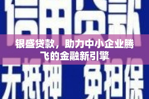 三穗银盛贷款，助力中小企业腾飞的金融新引擎