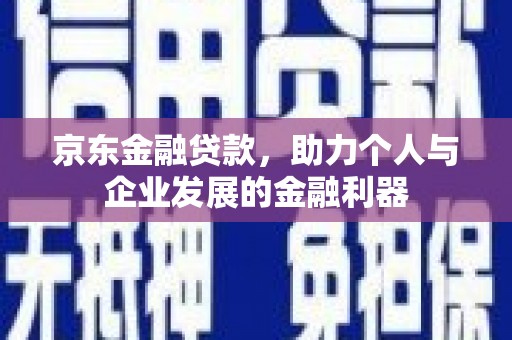 三穗京东金融贷款，助力个人与企业发展的金融利器