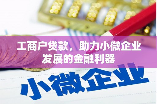 三穗工商户贷款，助力小微企业发展的金融利器