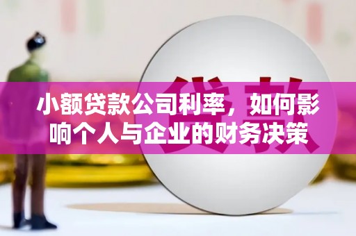 三穗小额贷款公司利率，如何影响个人与企业的财务决策