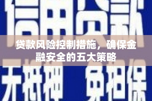 三穗贷款风险控制措施，确保金融安全的五大策略