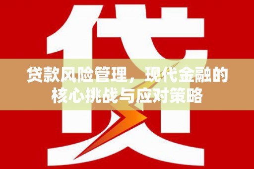 三穗贷款风险管理，现代金融的核心挑战与应对策略