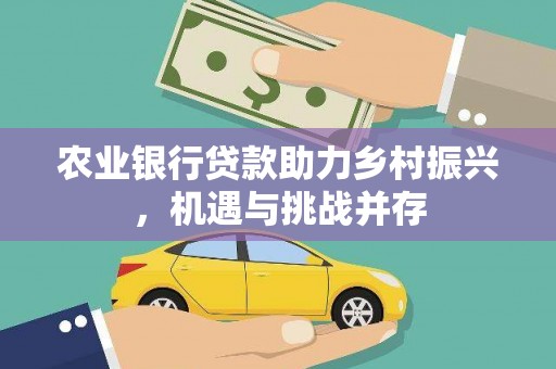 三穗农业银行贷款助力乡村振兴，机遇与挑战并存